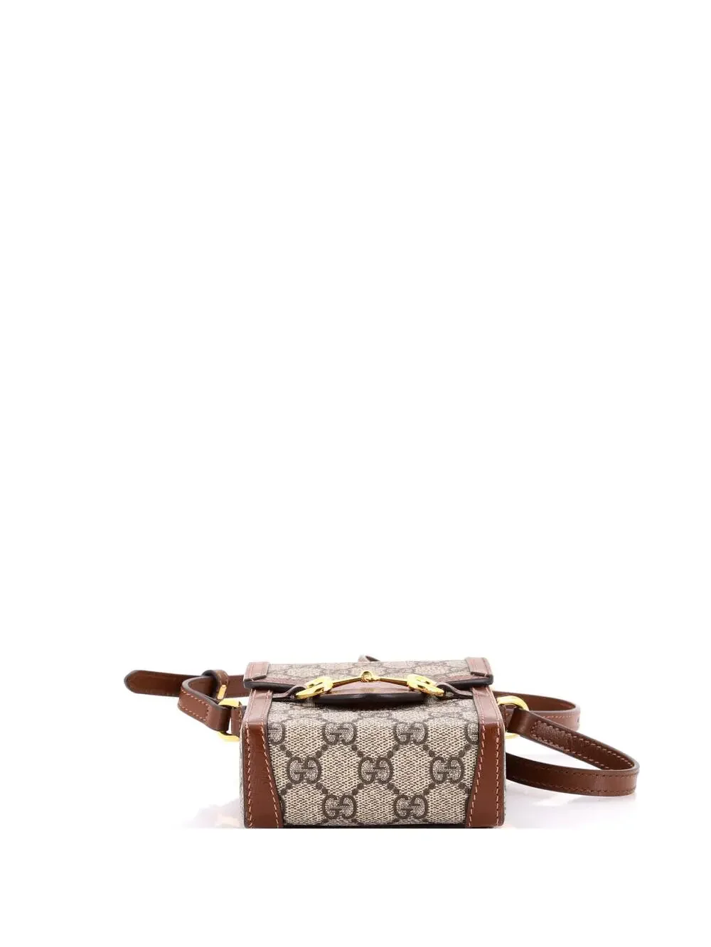 Gucci Horsebit Crossbody Bag Gg Coated #340686G10B